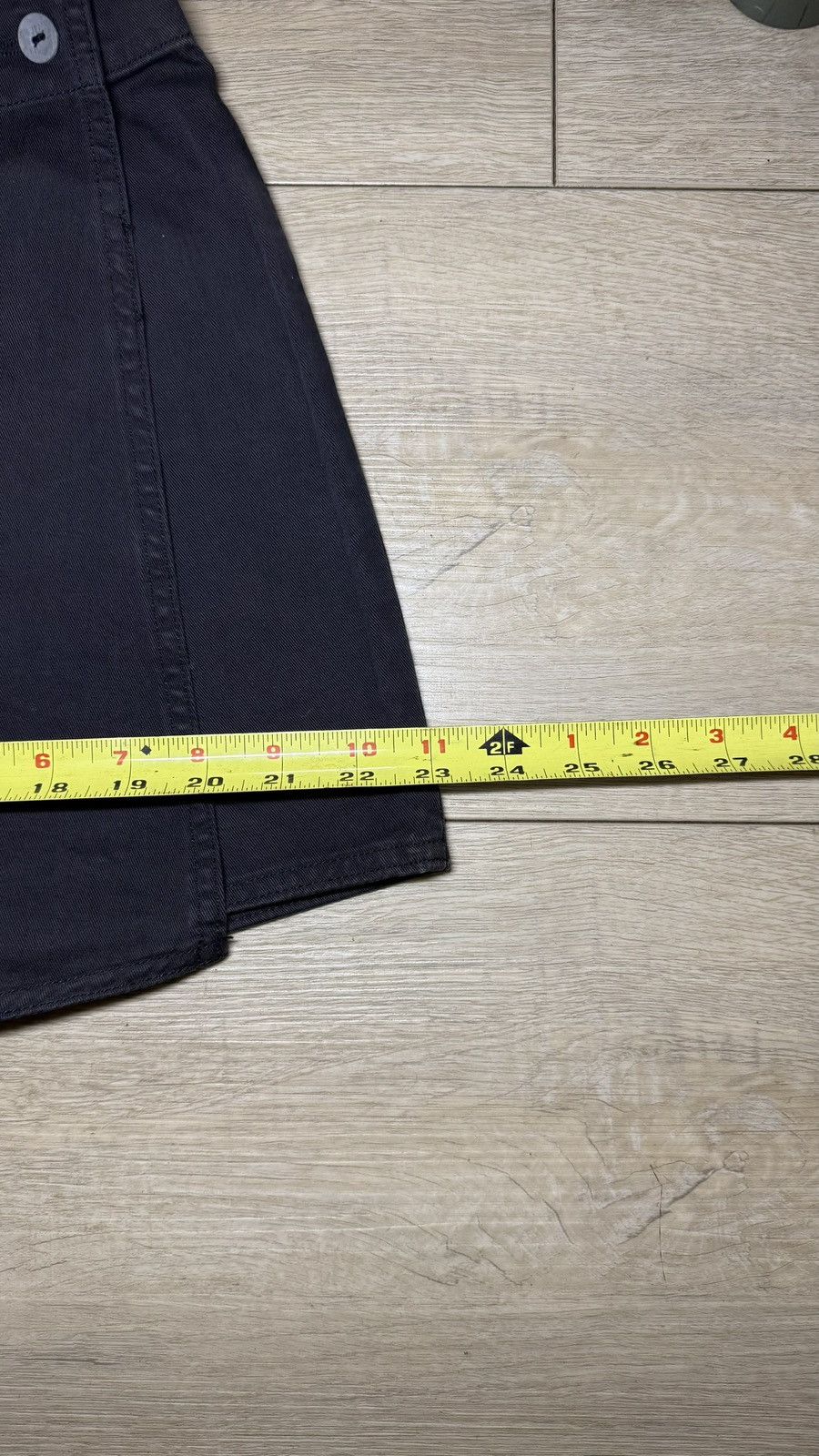 Calvin Klein Y2K 2000s Calvin Klein Mini Skirt Cover Denim Shorts Size 32" / US 10 / IT 46 - 7 Thumbnail
