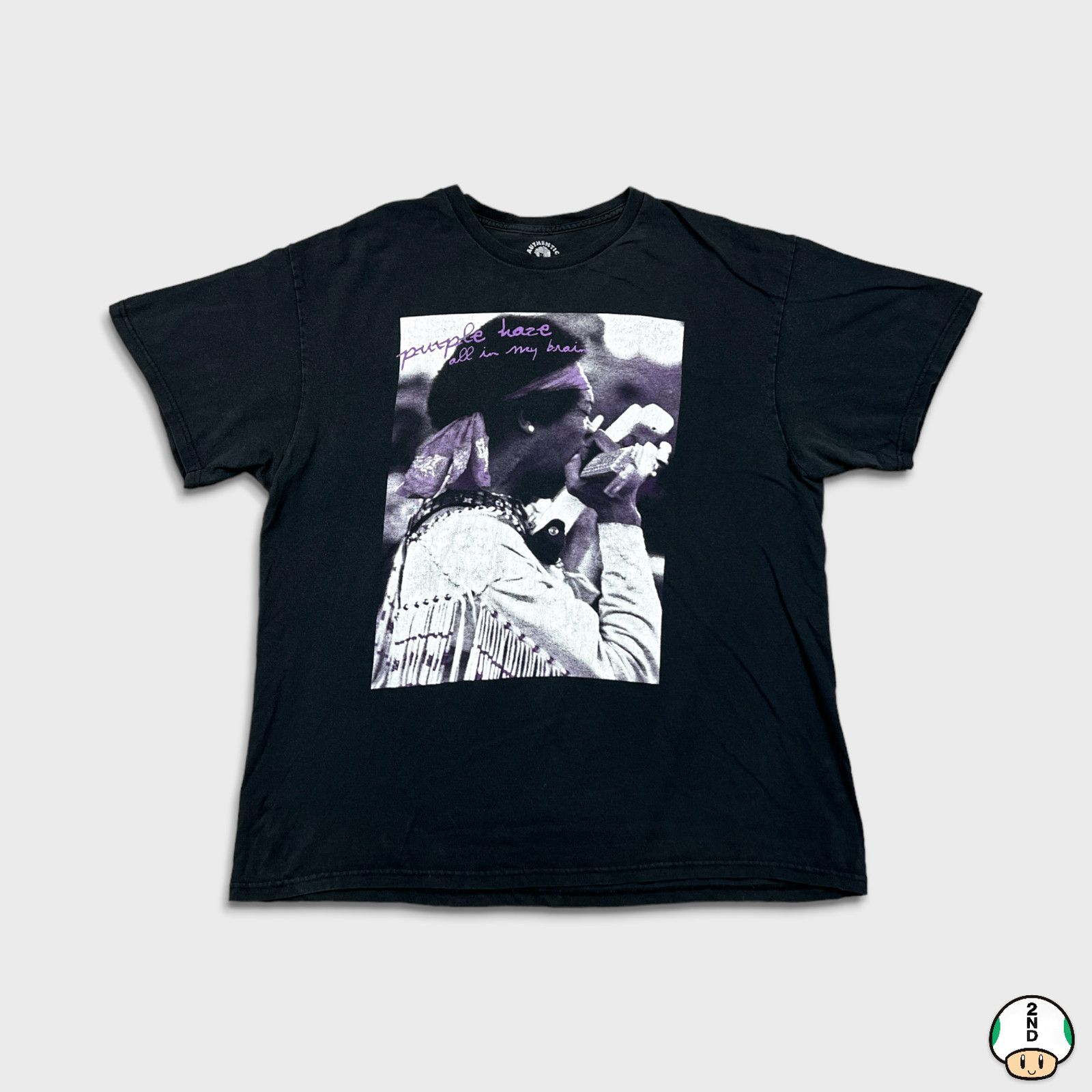 Band Tees × Jimi Hendrix × Vintage 2013 Jimi Hendrix T Shirt Purple Haze In My Brain Band Tee Size US XL / EU 56 / 4 - 1 Thumbnail