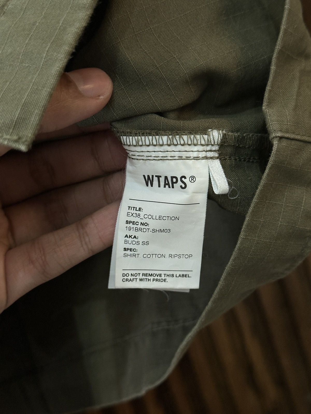 Wtaps WTAPS Buds SS Shirts Cotton Ripstop 2019 Size US M / EU 48-50 / 2 - 4 Thumbnail