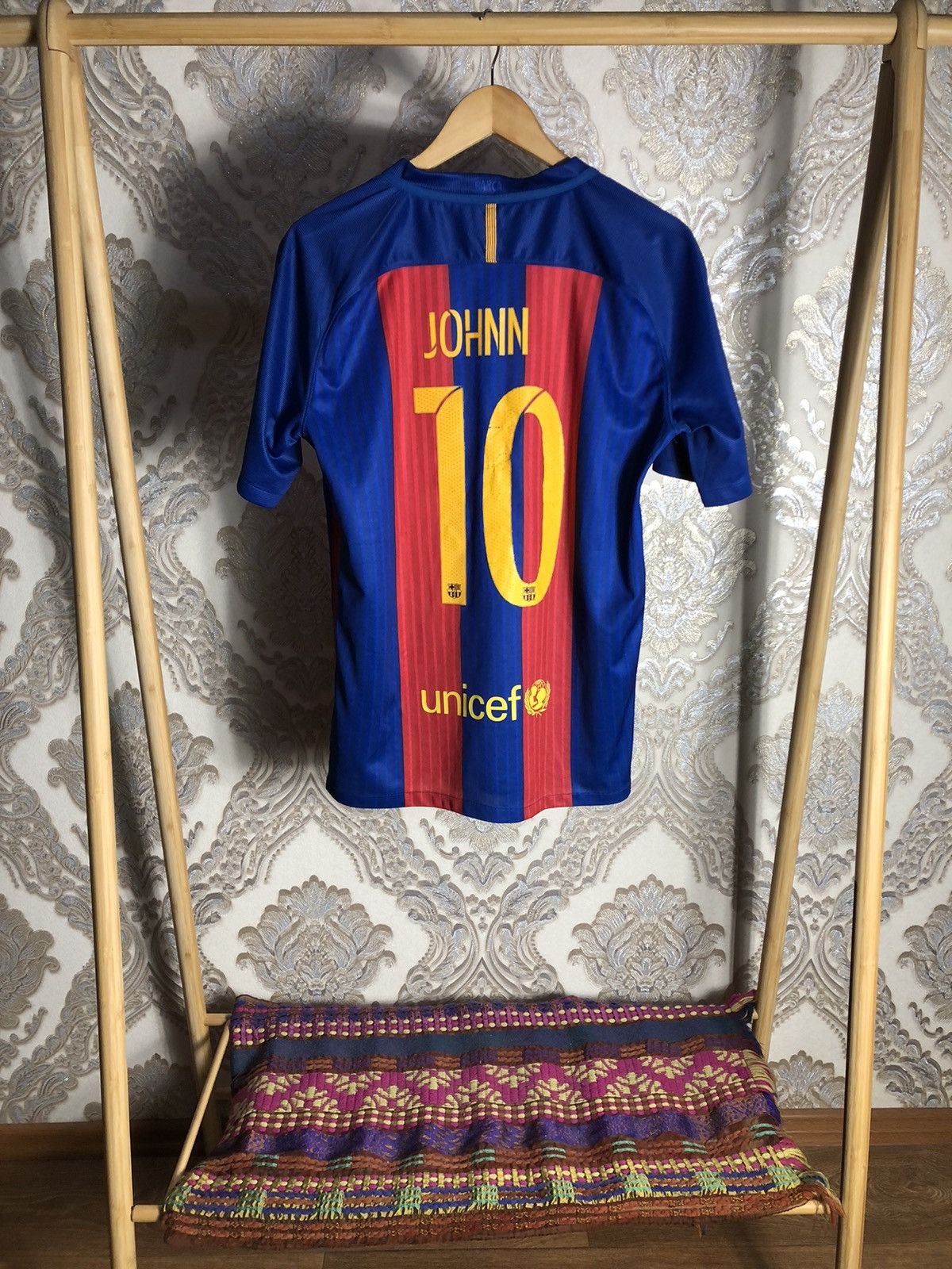 Nike × Vintage VERY RARE NIKE FC BARCELONA SPAIN SOCCER JERSEY BLOKECORE Size US L / EU 52-54 / 3 - 6 Thumbnail