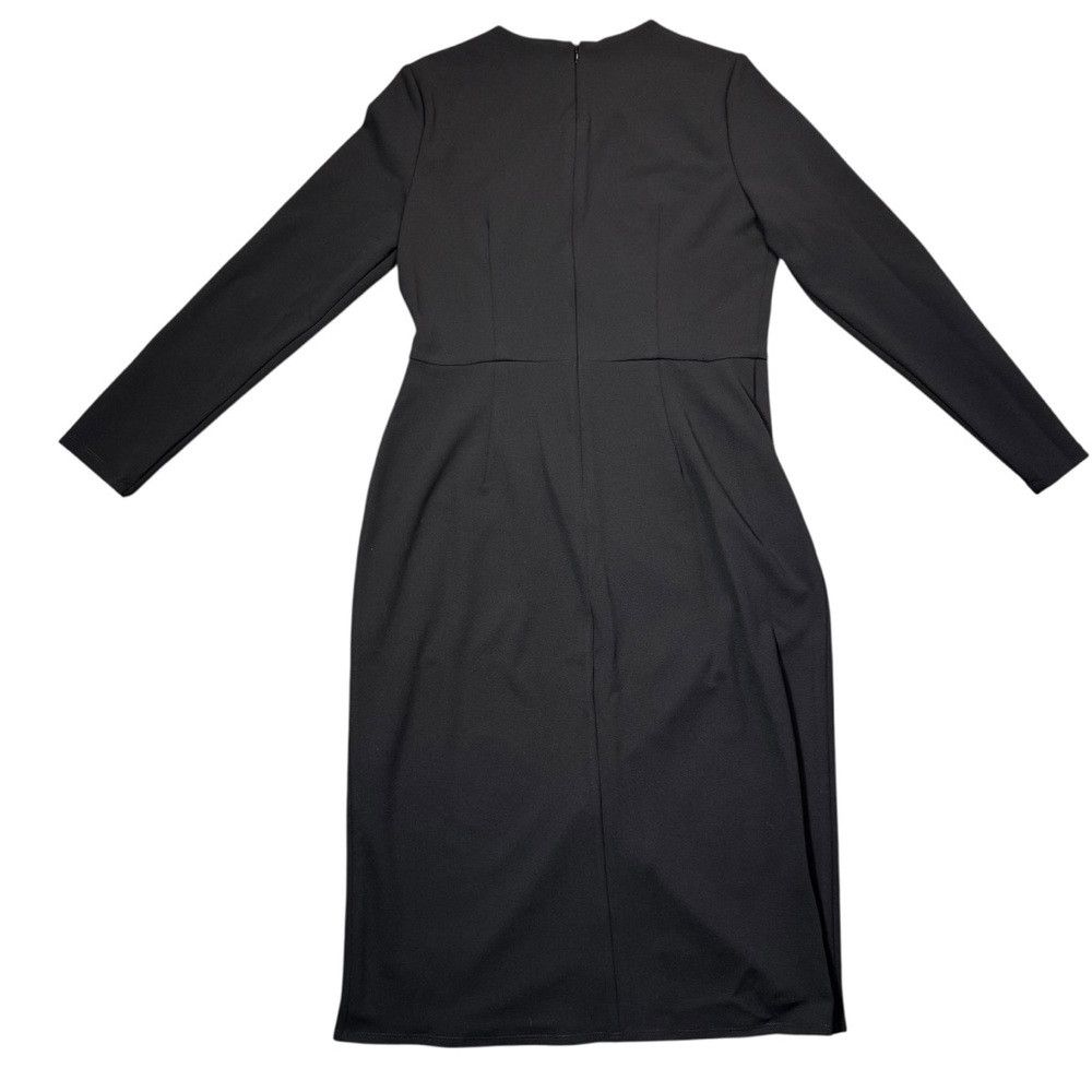 MAGGY LONDON NWT New Maggy London Long Sleeve Tulip Black Dress Size 10 Size L / US 10 / IT 46 - 4 Thumbnail