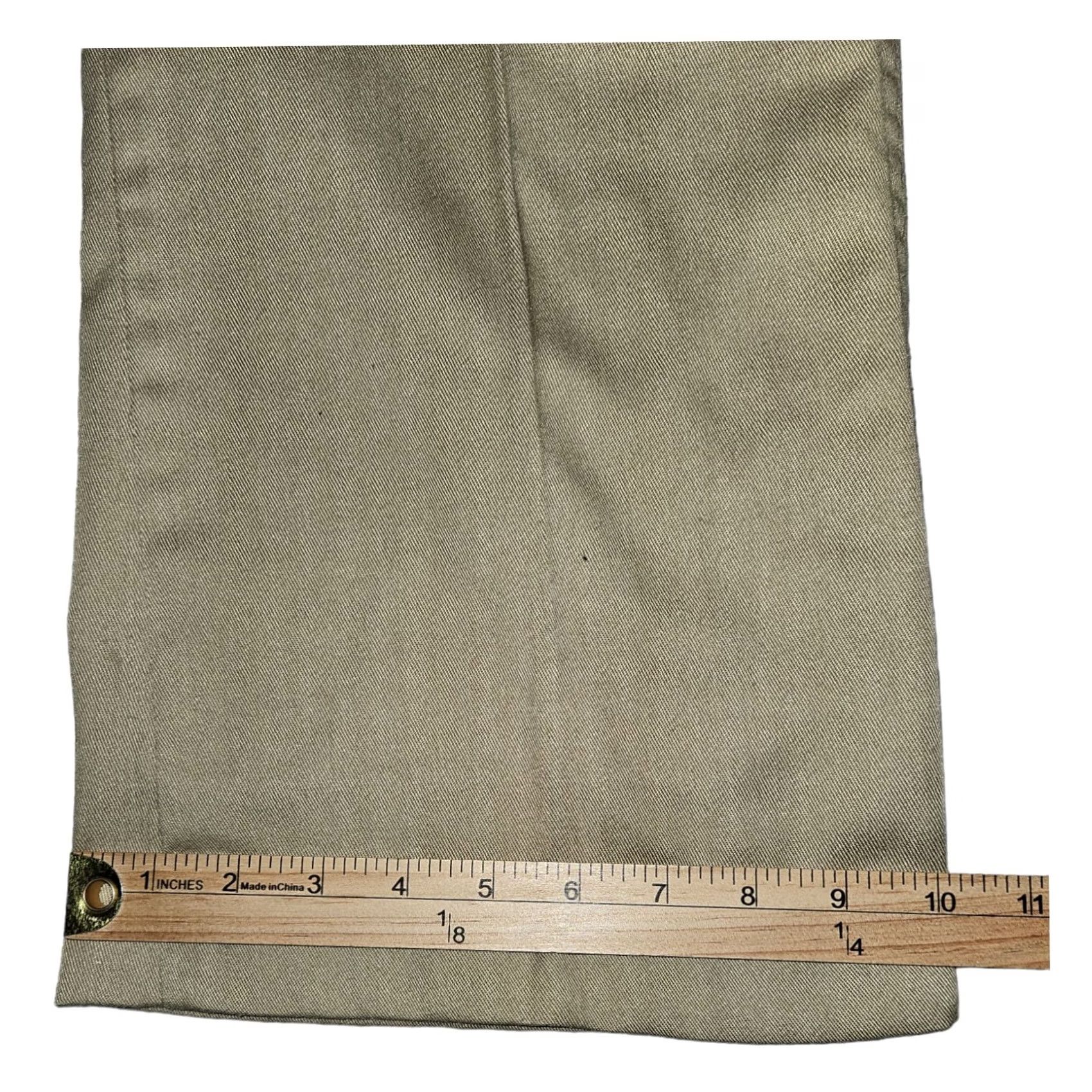 Wrangler VINTAGE Wrangler Pants Men's 40 Medium Khaki Chino High Rise Hook & Eye Bootcut Regular Wide Leg Mens Beige 80s 90s USA Charms Comfort Pockets Size US 40 / EU 56 - 6 Thumbnail