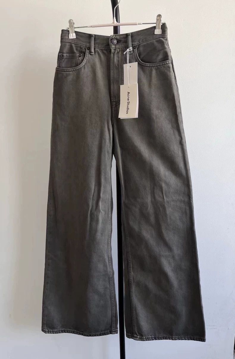 Acne Studios acne studios Solid-colored high-waisted straight-leg jeans Size US 30 / EU 46 - 1 Thumbnail