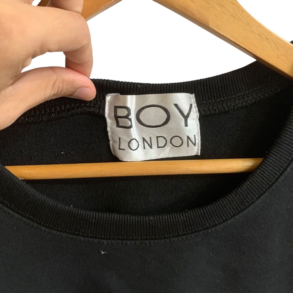 Boy London × Vintage Black Boy London Sweatshirt Big Logo Small Size Size US S / EU 44-46 / 1 - 2 Thumbnail