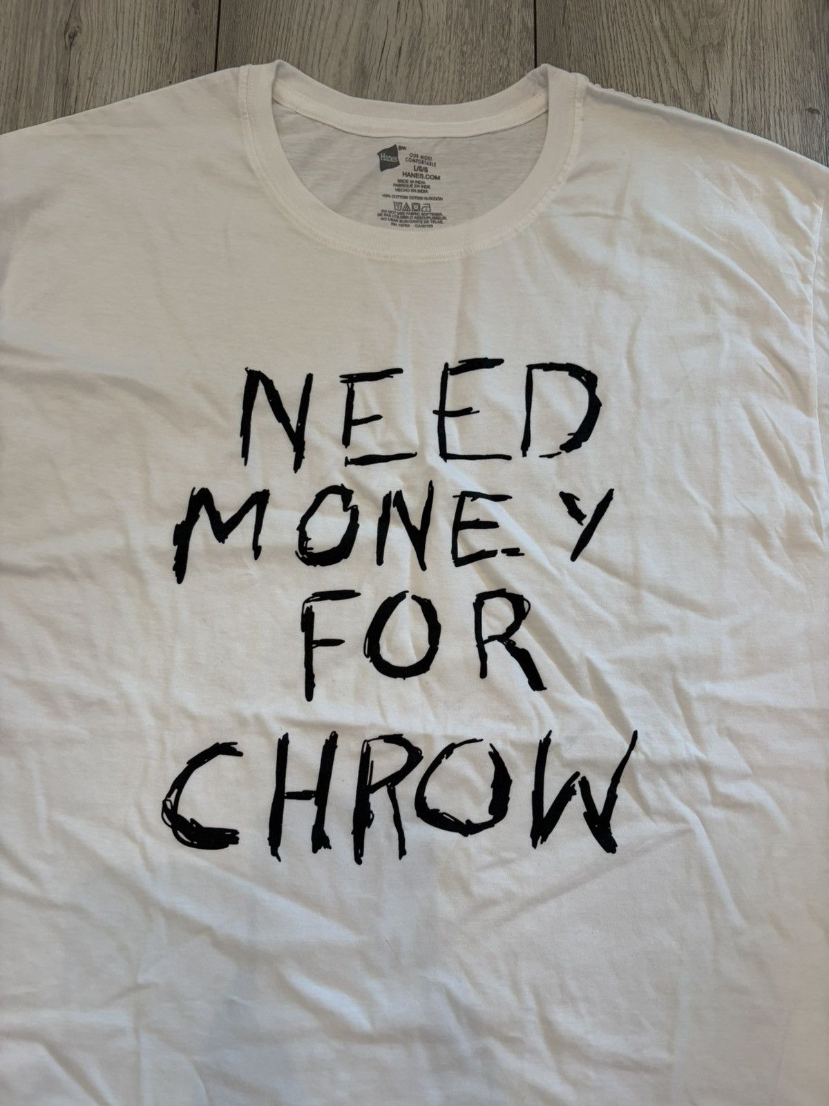 Other Sweetsound Need Money For Chrow Tee White - Size L Size US L / EU 52-54 / 3 - 2 Thumbnail
