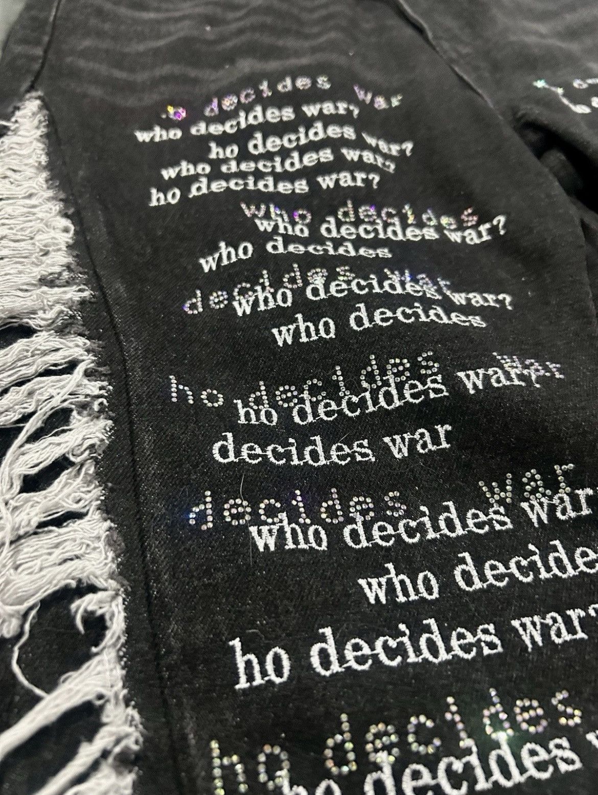 Who Decides War Who Decides War "Scripture" Ultra Flare Distressed Denim Size US 36 / EU 52 - 20 Thumbnail