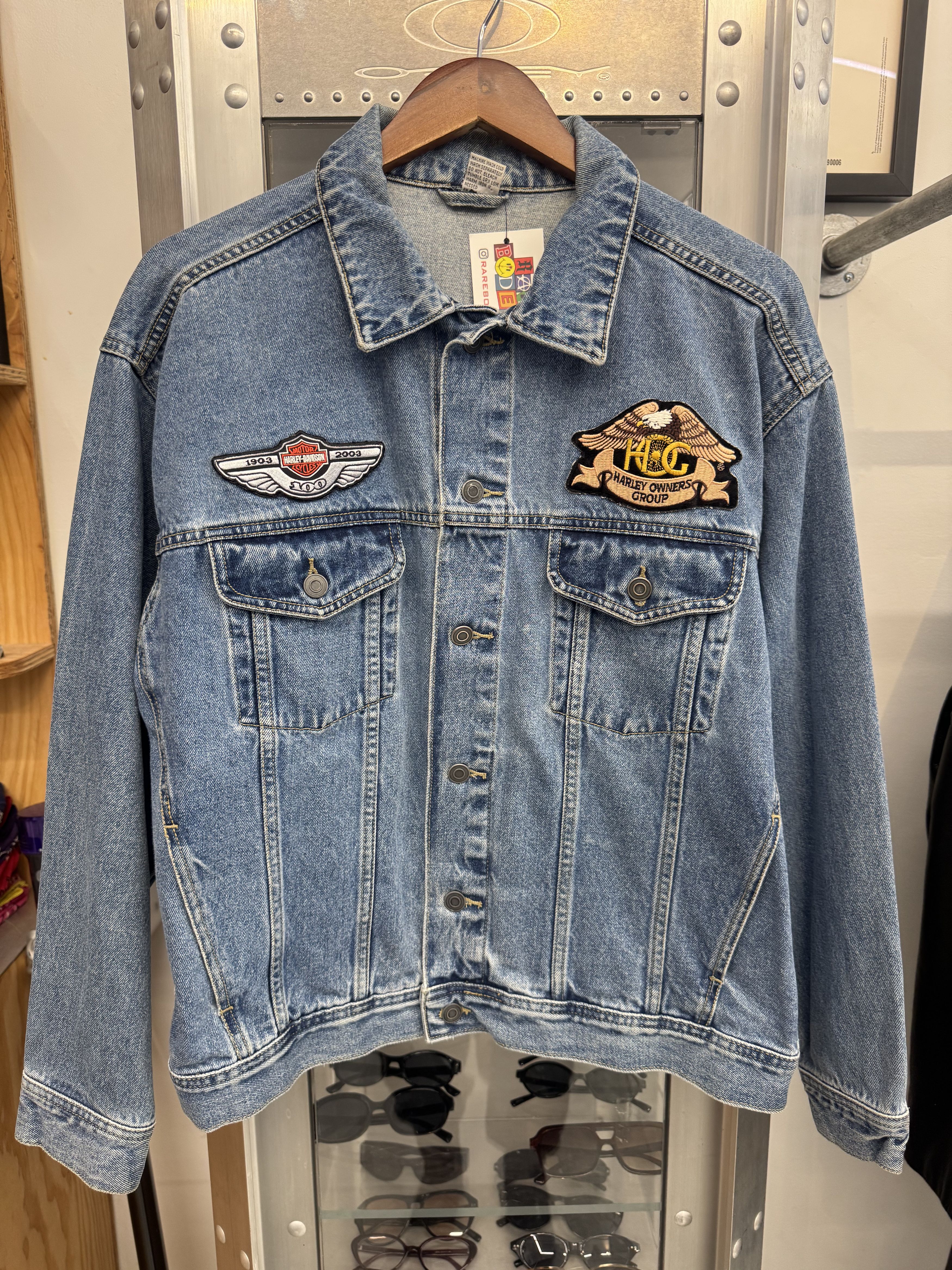 Harley Davidson Vintage Harley Davidson Denim Jacket Size US M / EU 48-50 / 2 - 1 Thumbnail