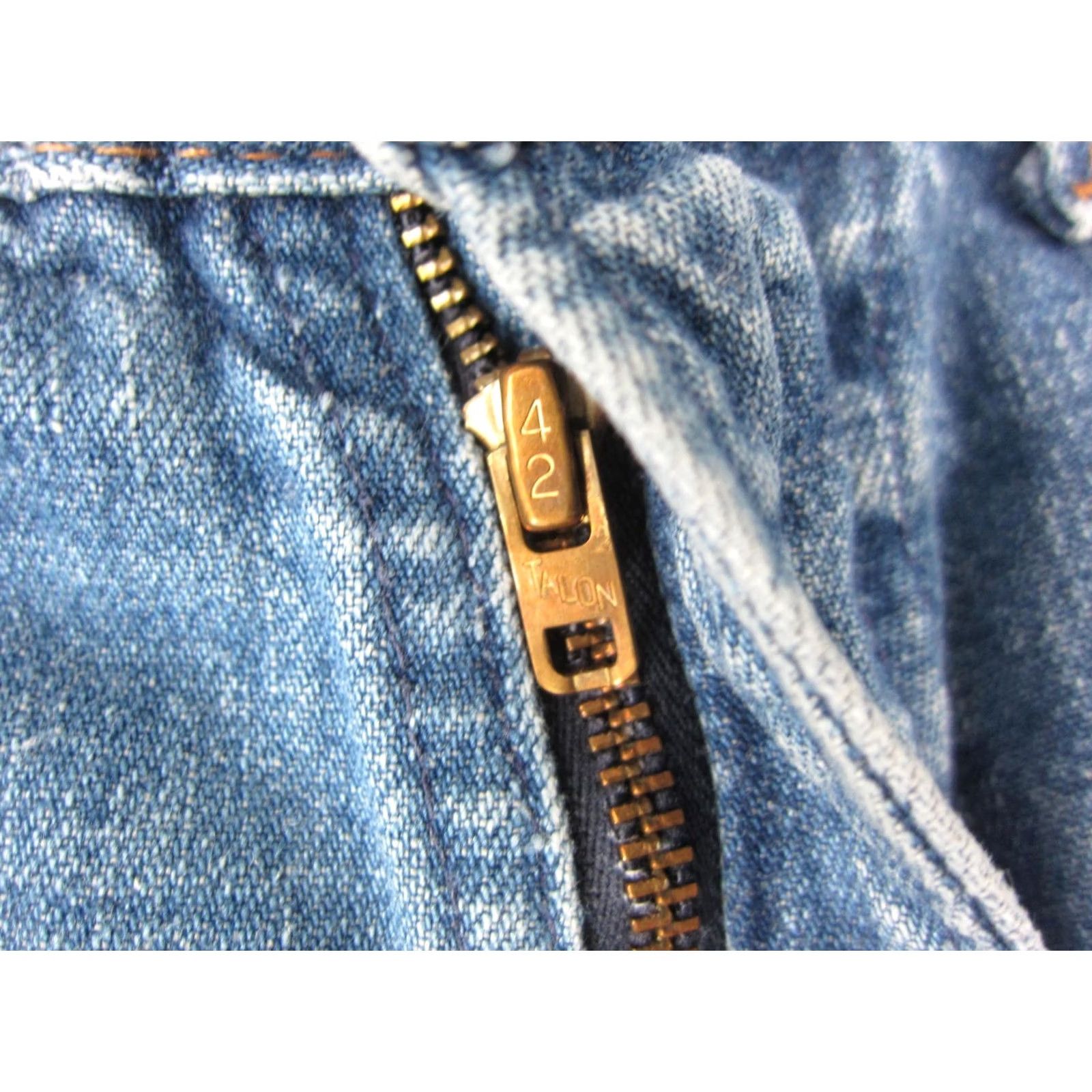 Vintage VINTAGE Oshkosh Jeans Mens 32x25 Blue Denim Baggy Carpenter Zip 70s 5-Pocket Mens Jeans Blue 90s Cowboy Retro - OshKosh B'gosh Size US 32 / EU 48 - 7 Thumbnail