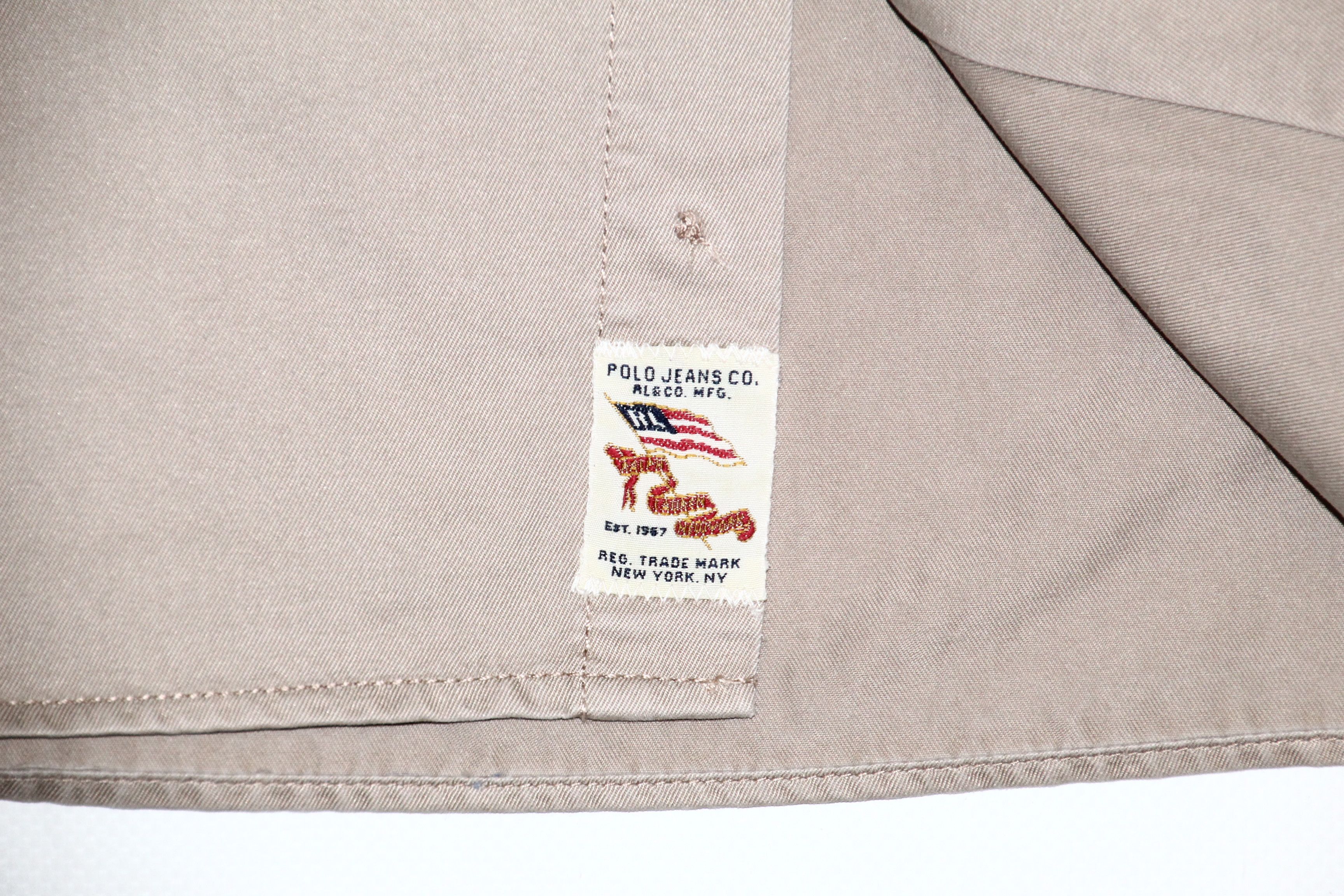 Polo Ralph Lauren Polo Jeans Co. U.S.-R.L. Military Brushed Cotton Overshirt Size US S / EU 44-46 / 1 - 9 Thumbnail