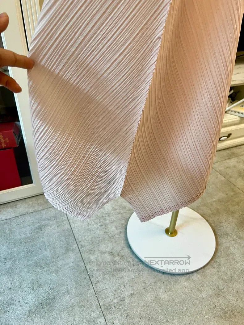 Issey Miyake Issey Miyake Pink Spaghetti Strap Dress Size S / US 4 / IT 40 - 2 Thumbnail