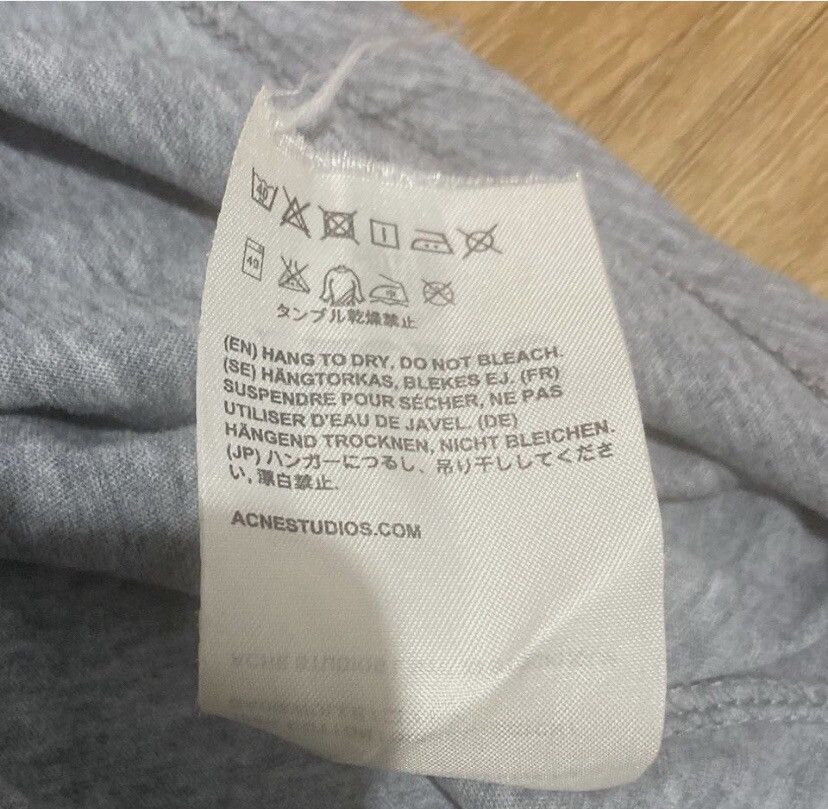 Acne Studios Acne Studios Grey Basic Fitted Tee Authentic SIZE XS Size XS / US 0-2 / IT 36-38 - 4 Thumbnail