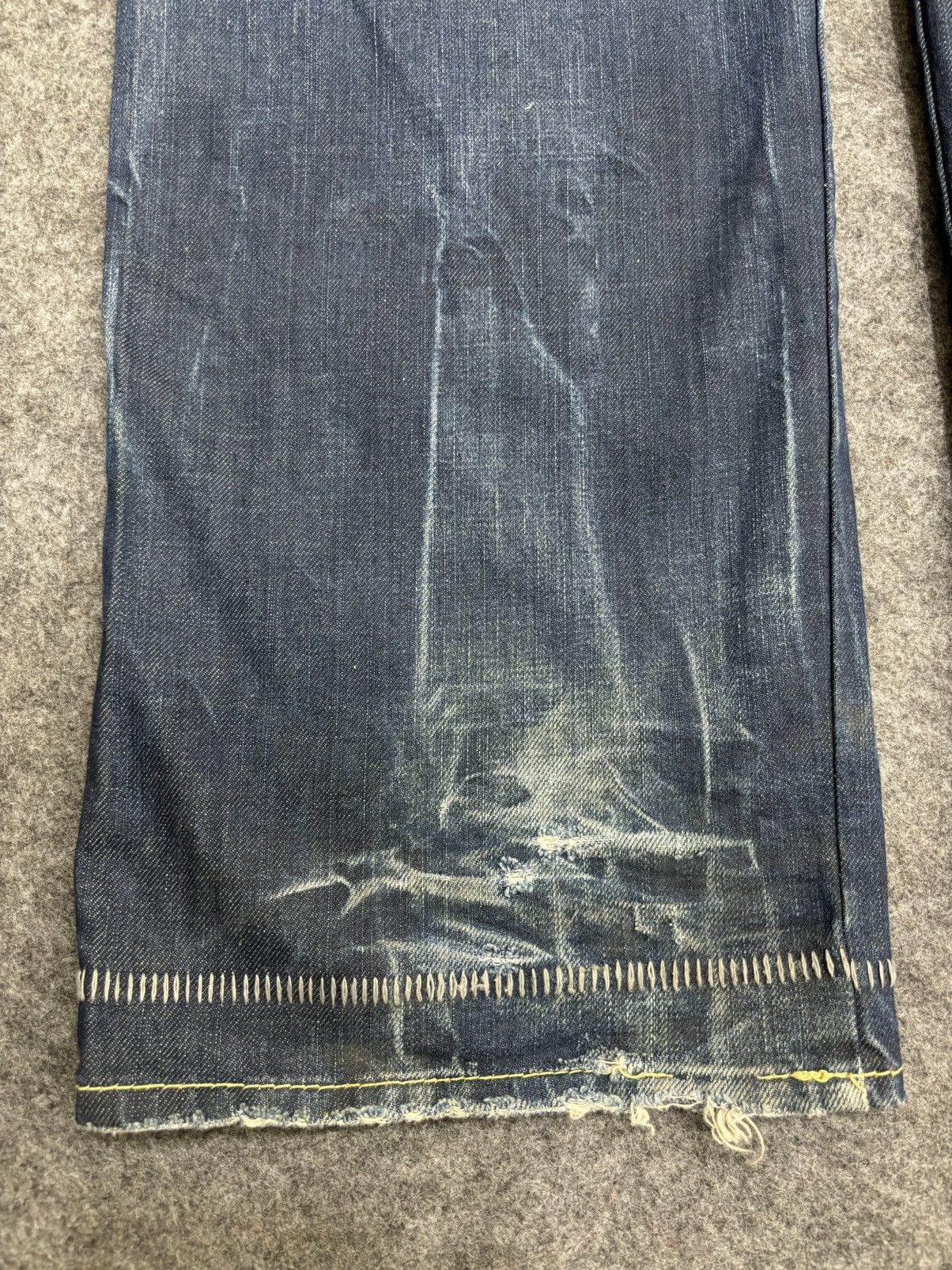 Japanese Brand 💥Patchwork💥Sick 90s Japan Rags Patchwork Recons Denim F470 Size US 36 / EU 52 - 17 Thumbnail