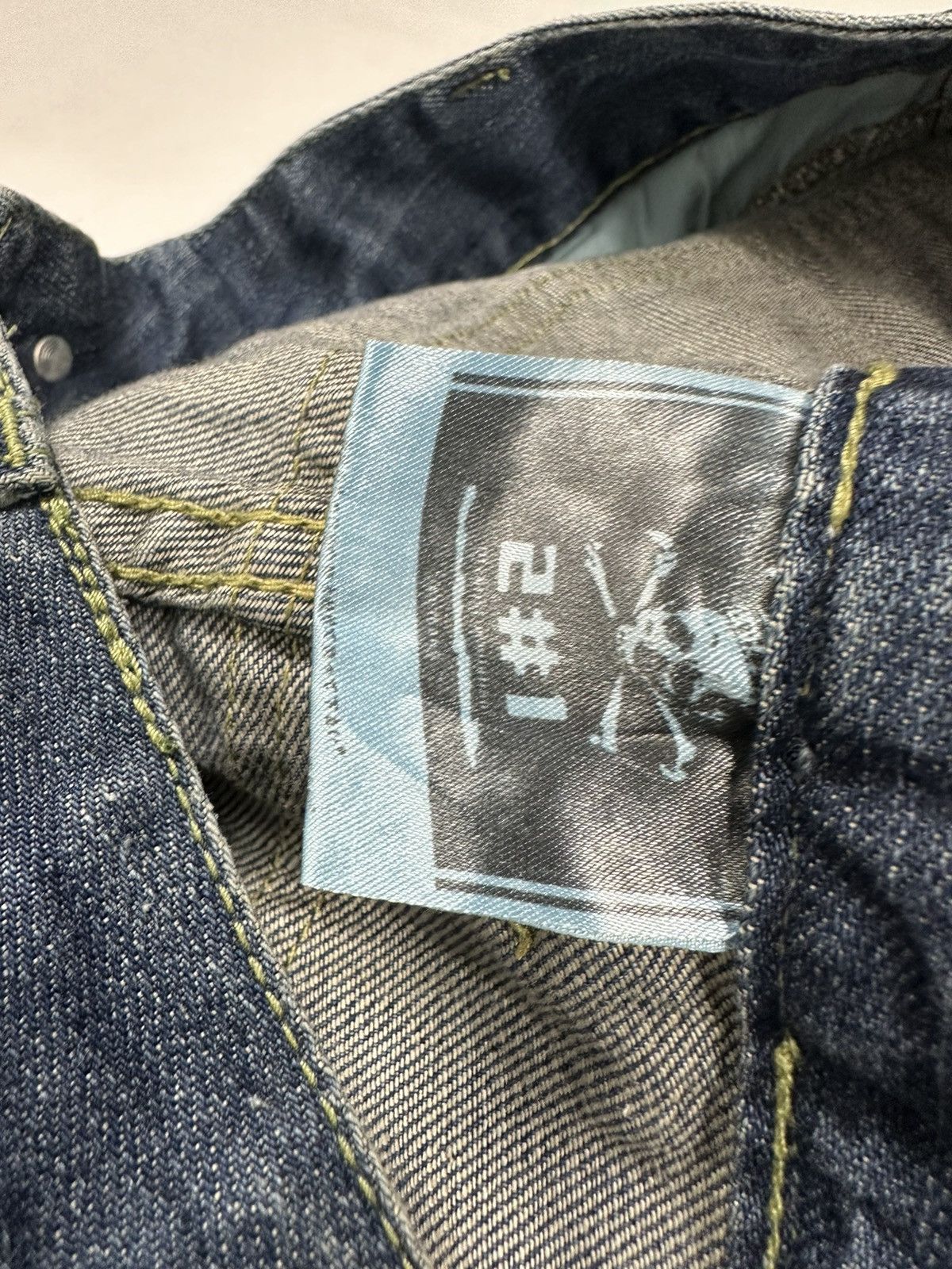 Japanese Brand 2#1 Flare Distressed Jeans Nice Split Back Pocket Size US 32 / EU 48 - 11 Thumbnail