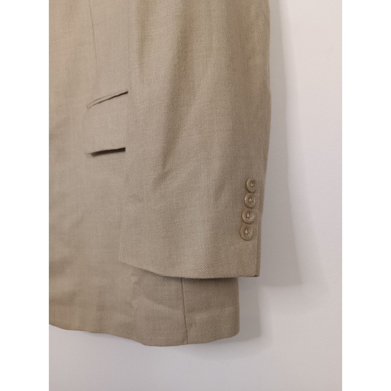 Oscar De La Renta Oscar De La Renta Men Vintage Blazer Suit Jacket Silk Wool Size 52R - 11 Thumbnail