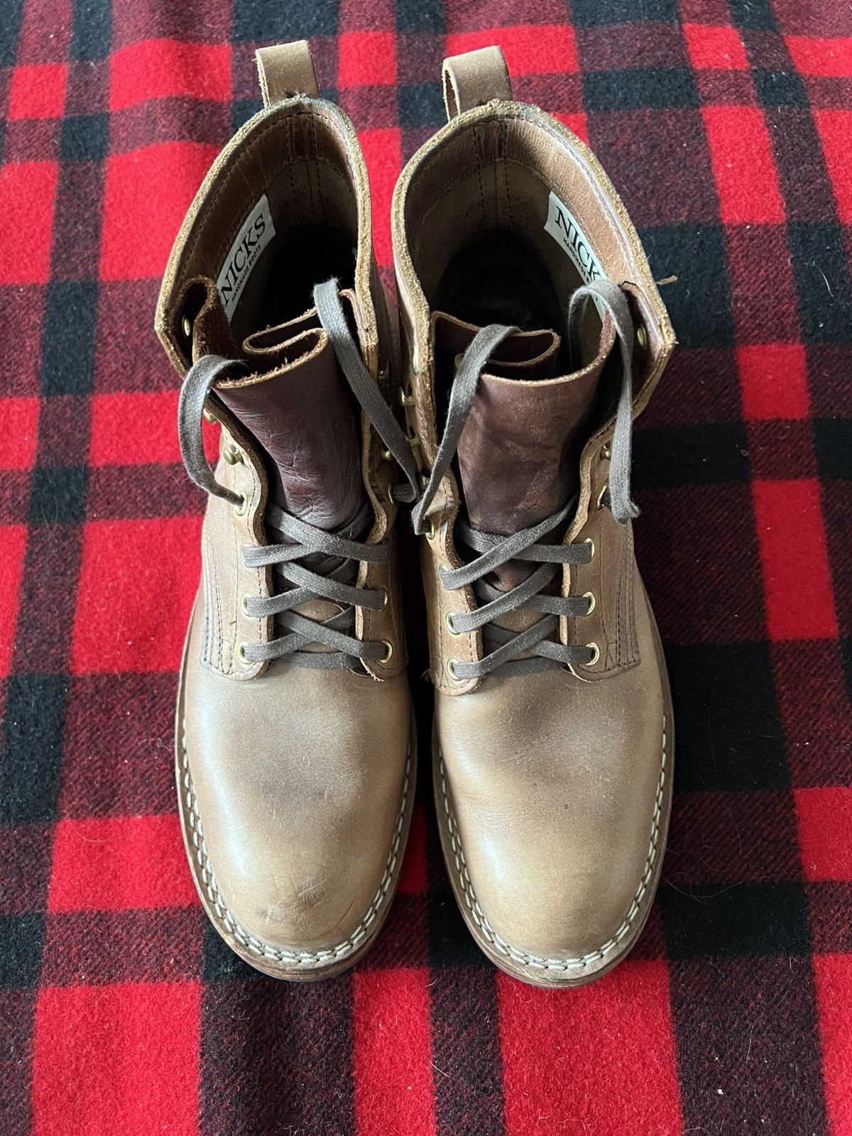 Nicks Boots Nicks Natural Chromexcel CXL boots Size US 11 / EU 44 - 3 Thumbnail