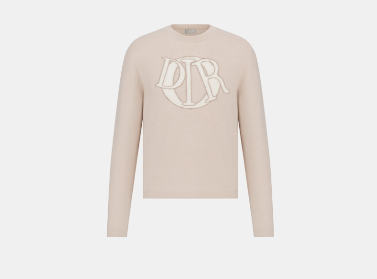 o1w1db11025 513M66 Dior Charm Sweater in Beige