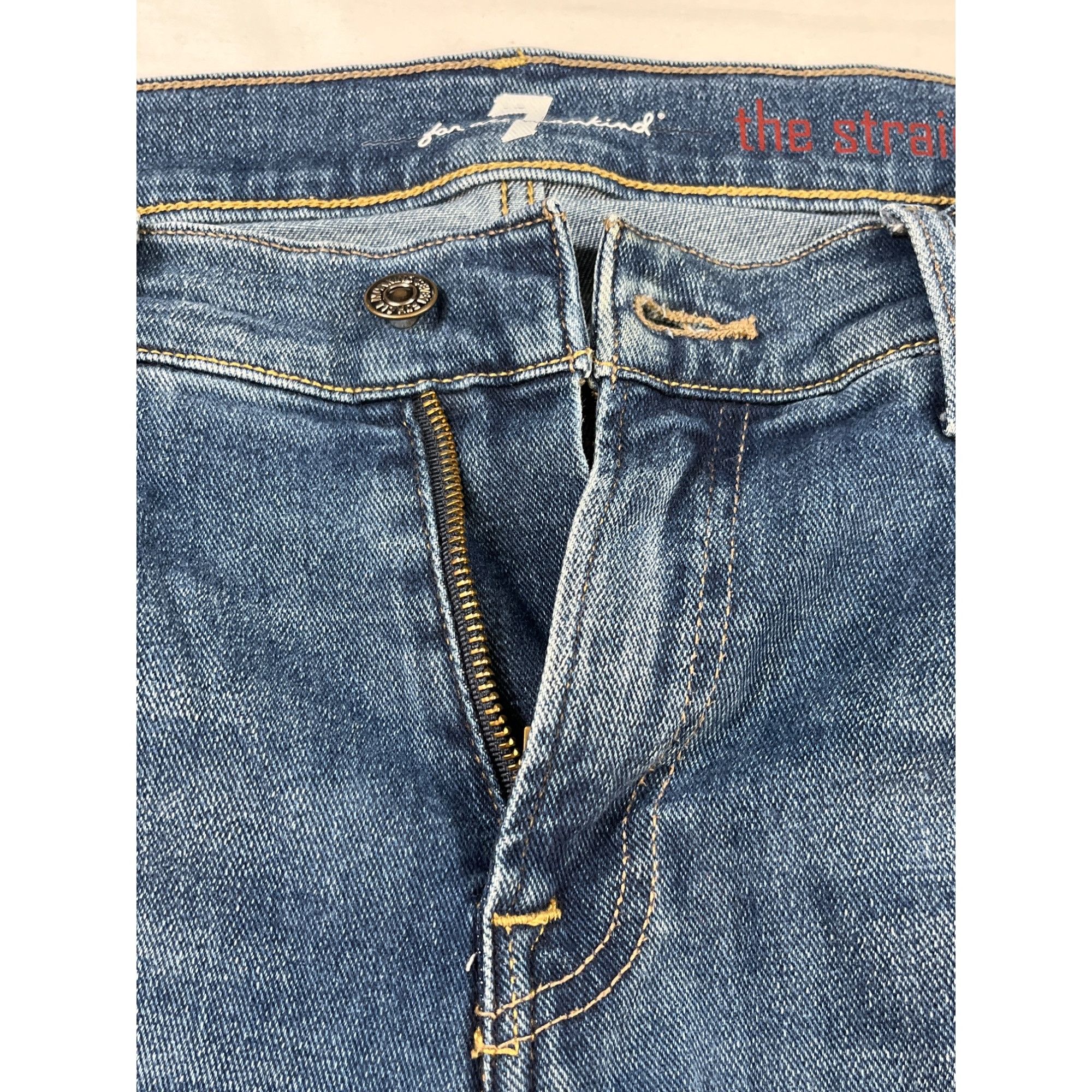 7 For All Mankind 7 For All ManKind Men's Blue Jeans/Straight Leg Size 31 SKU Size US 31 - 3 Thumbnail