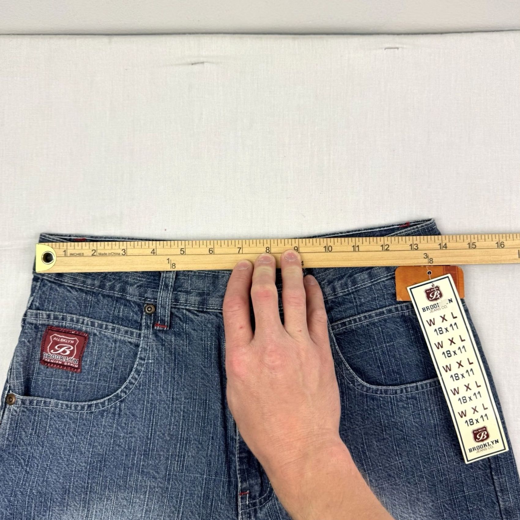 CO VINTAGE Brooklyn Jeans Co Shorts Women 28x11 Baggy Hipster Punk NWT Y2K Grunge Blue 100% Cotton Relaxed Inseam 11 Boys? Womens Size 28" / US 6 / IT 42 - 7 Thumbnail