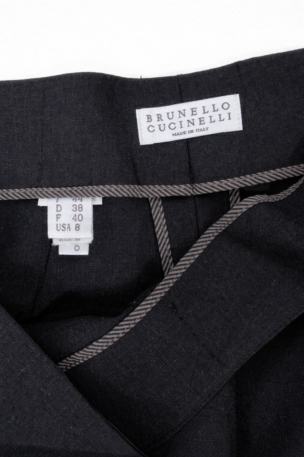 Brunello Cucinelli Brunello Cucinelli Women’s Charcoal Trousers US 8 / Medium Size 30" / US 8 / IT 44 - 3 Thumbnail