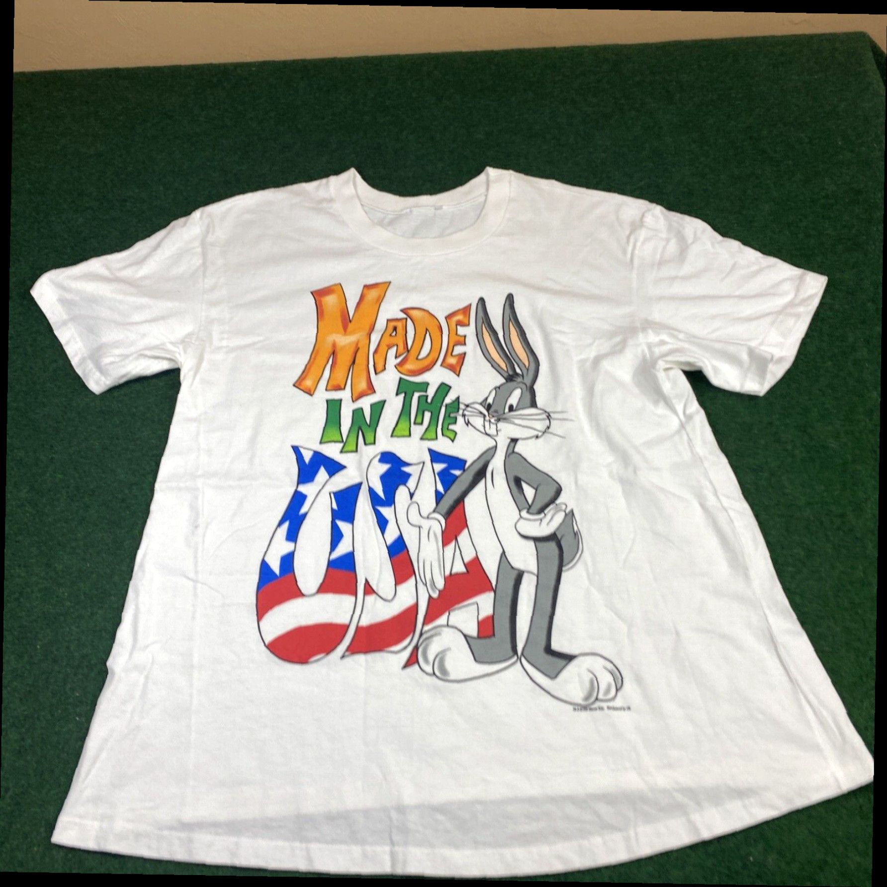 Vintage Vintage Bugs Bunny Shirt 90s Looney Tunes 1995 Made In The USA Fits Large Size US L / EU 52-54 / 3 - 1 Thumbnail