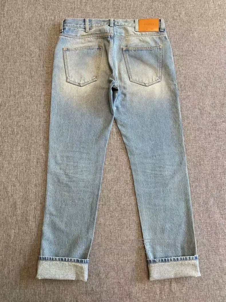 Gucci Gucci Striped webbing tapered jeans Size US 32 / EU 48 - 2 Thumbnail
