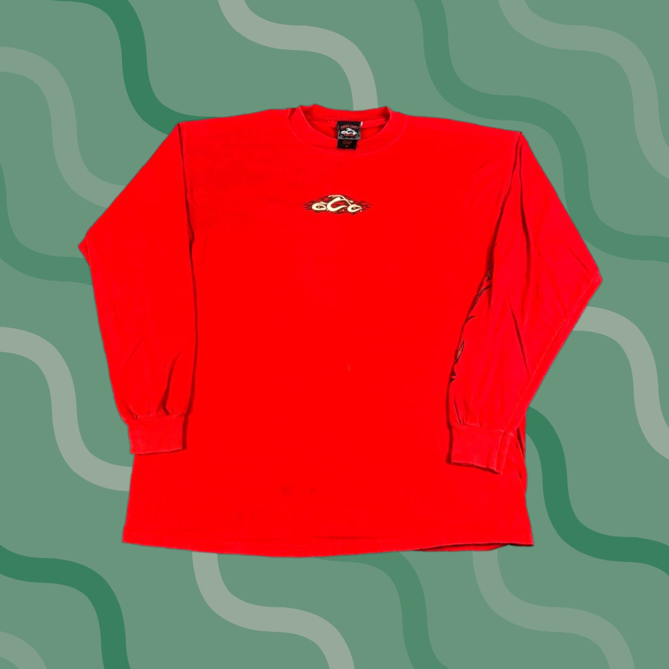 Vintage VINTAGE Orange County Choppers OCC Rock Tavern New York Long Sleeve Shirt Men XL Red Size US XL / EU 56 / 4 - 1 Thumbnail