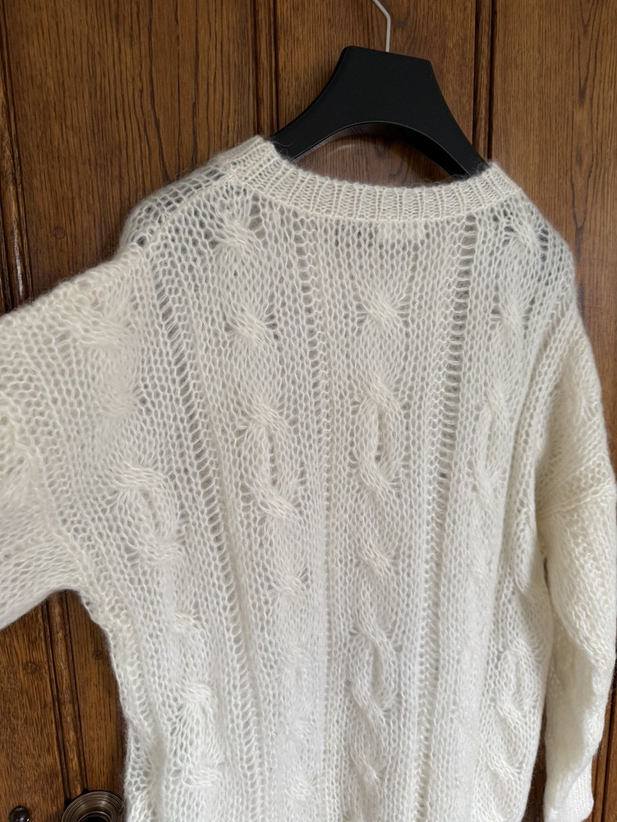 Celine $1.4k FW22 Celine boxy Aran sweater in mohair fisherman M Size US M / EU 48-50 / 2 - 13 Thumbnail
