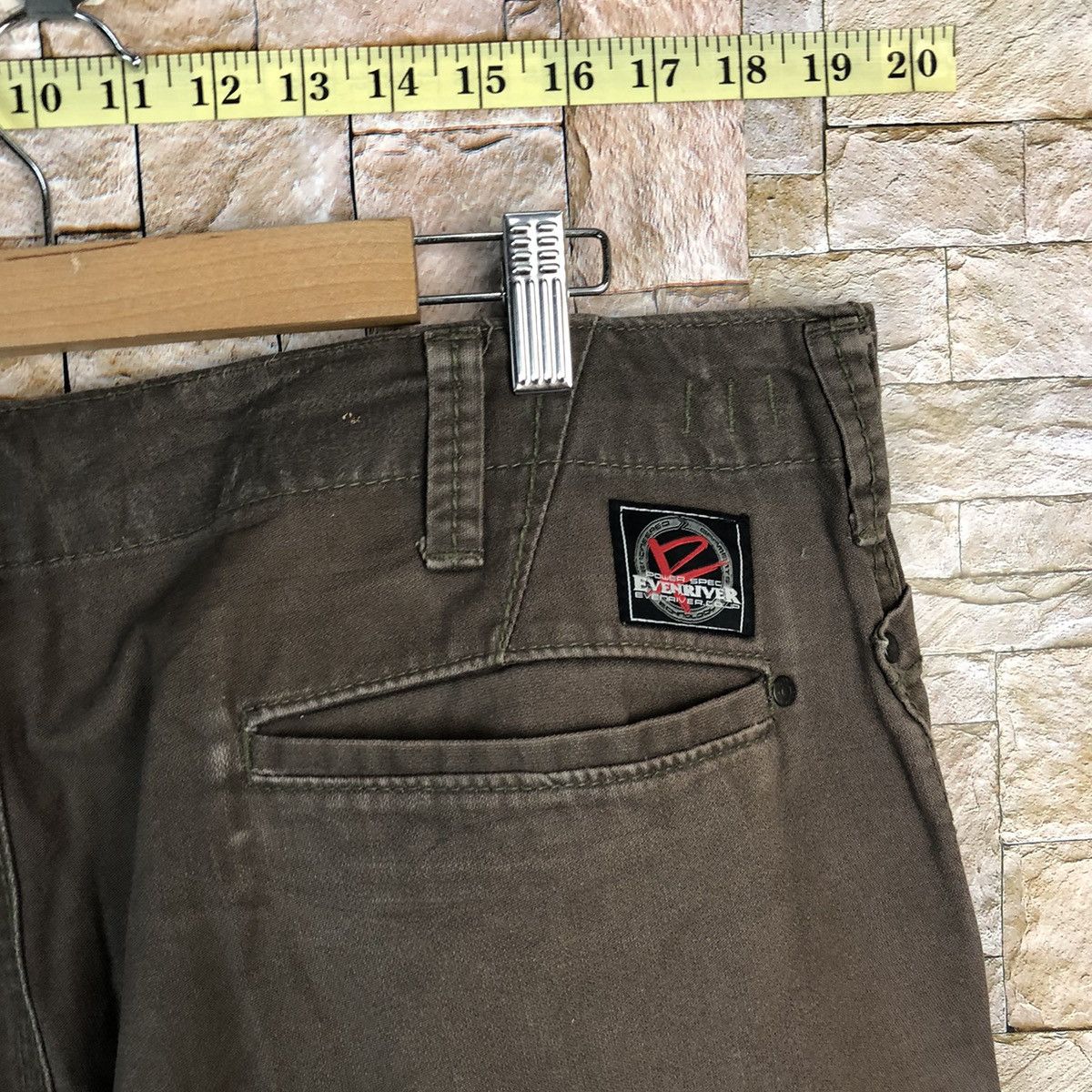 Japanese Brand Even River Brown Cargo Multipocket Pants #A629 Size US 37 - 19 Thumbnail