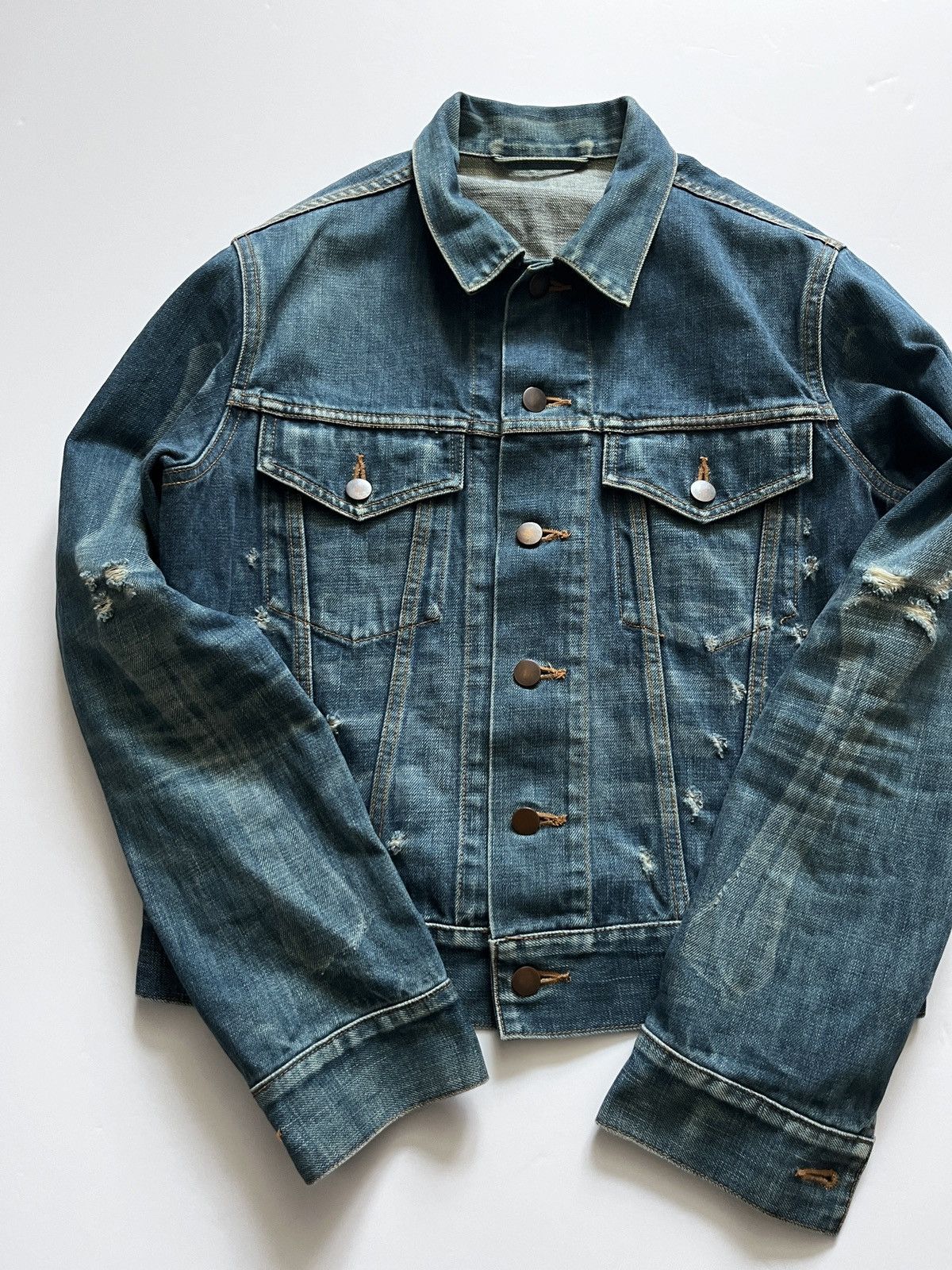 Maison MIHARA YASUHIRO Mihara Yasuhiro 1997-98’ “Anatomy” bones denim jacket Size US M / EU 48-50 / 2 - 7 Thumbnail