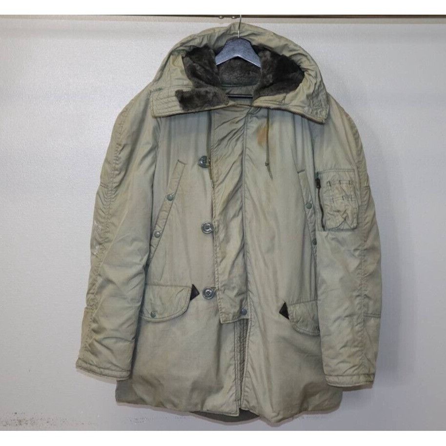 Vintage Vintage 70s Air Force Jacket Flying Green USAF 1511 Sz M Size US M / EU 48-50 / 2 - 1 Thumbnail