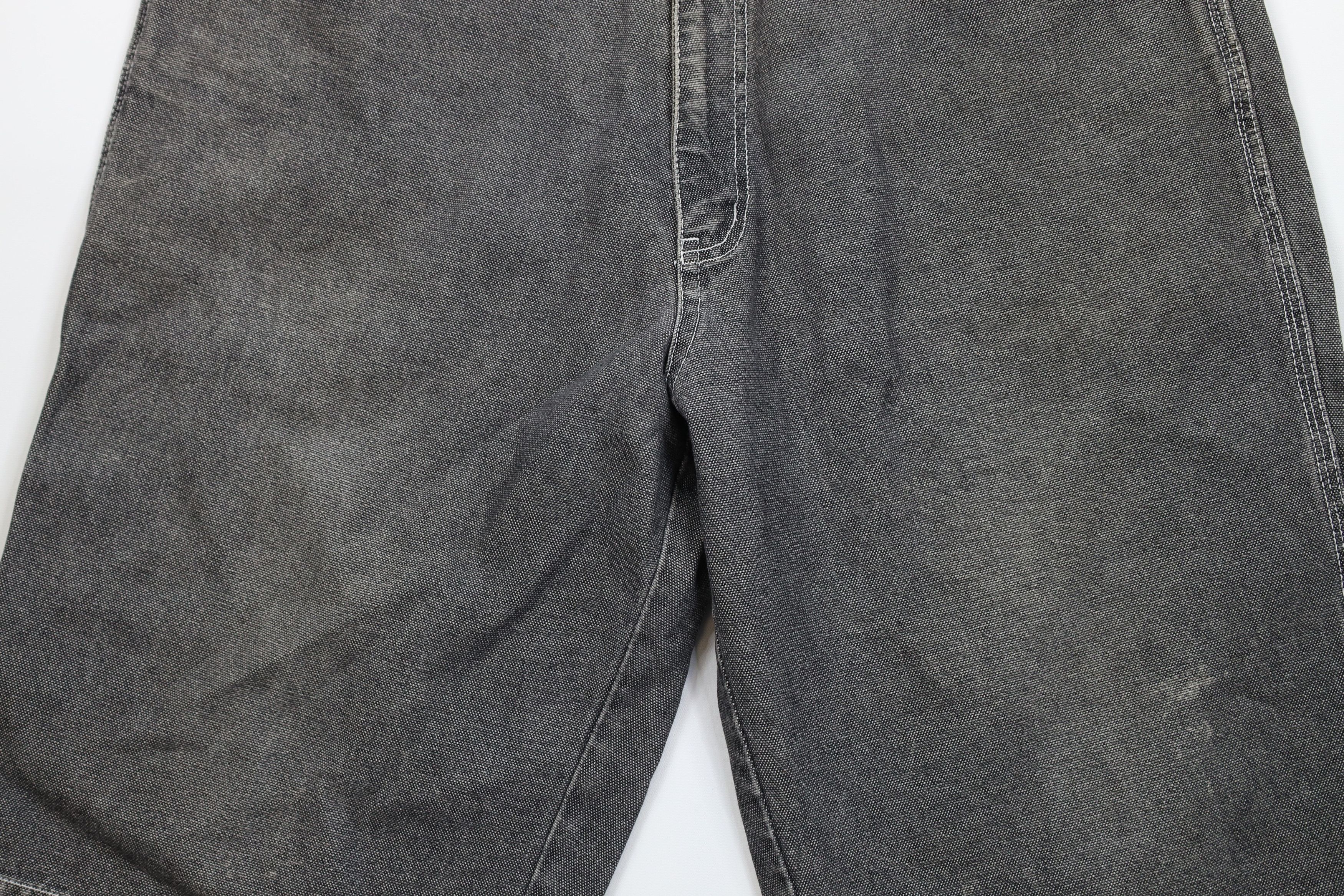 Fubu × Vintage Vintage 90s Fubu Spell Out Baggy Hip Hop Denim Jean Shorts Size US 42 / EU 58 - 3 Thumbnail