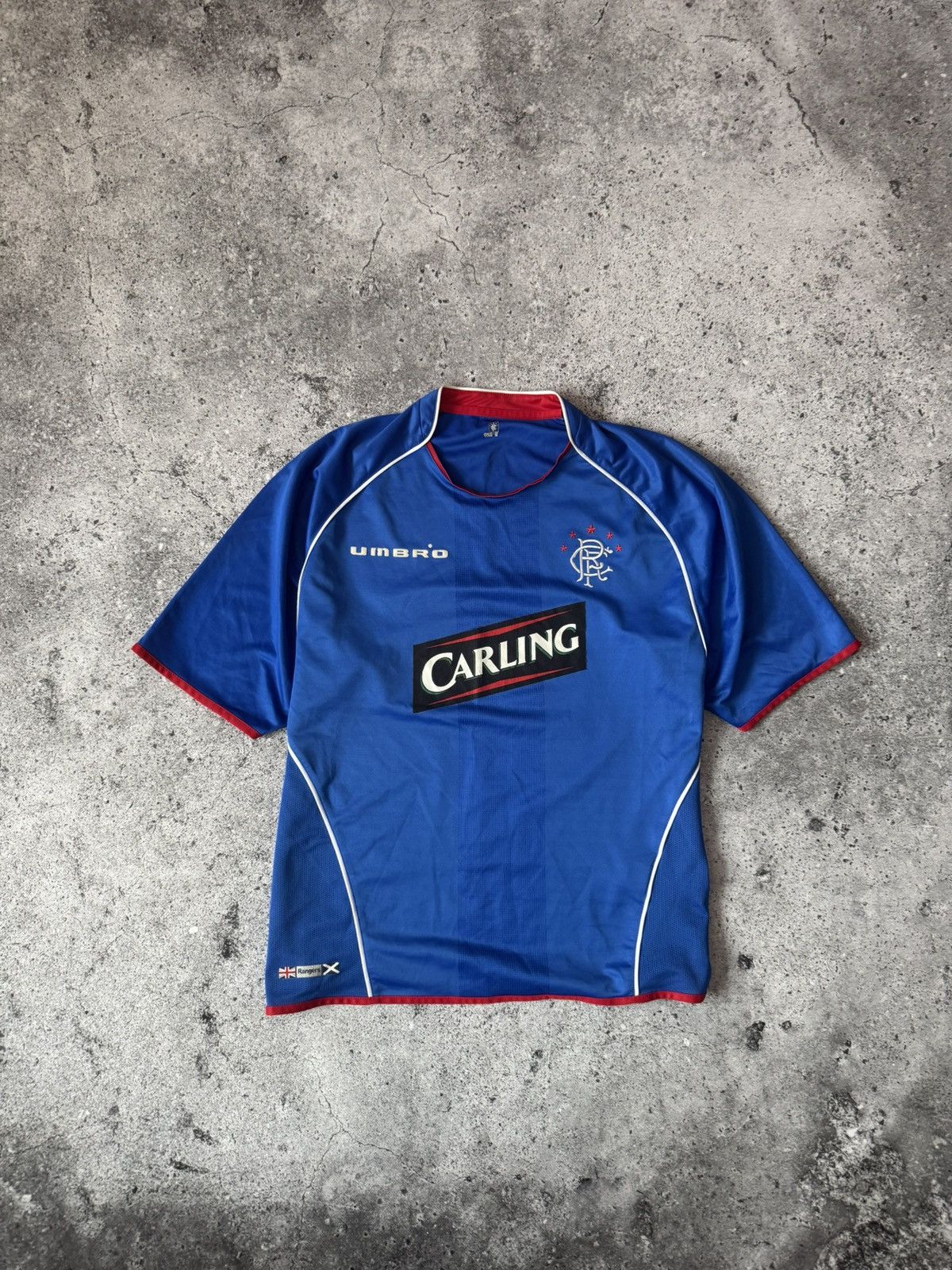 Umbro Rangers Glasgow Umbro Jersey Soccer Home Football 2005-2006 Size US XL / EU 56 / 4 - 1 Thumbnail