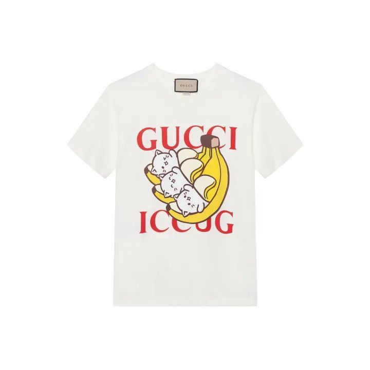 Gucci Gucci x Bananya Cartoon Print T-shirt-2507 Size L / US 10 / IT 46 - 5 Thumbnail