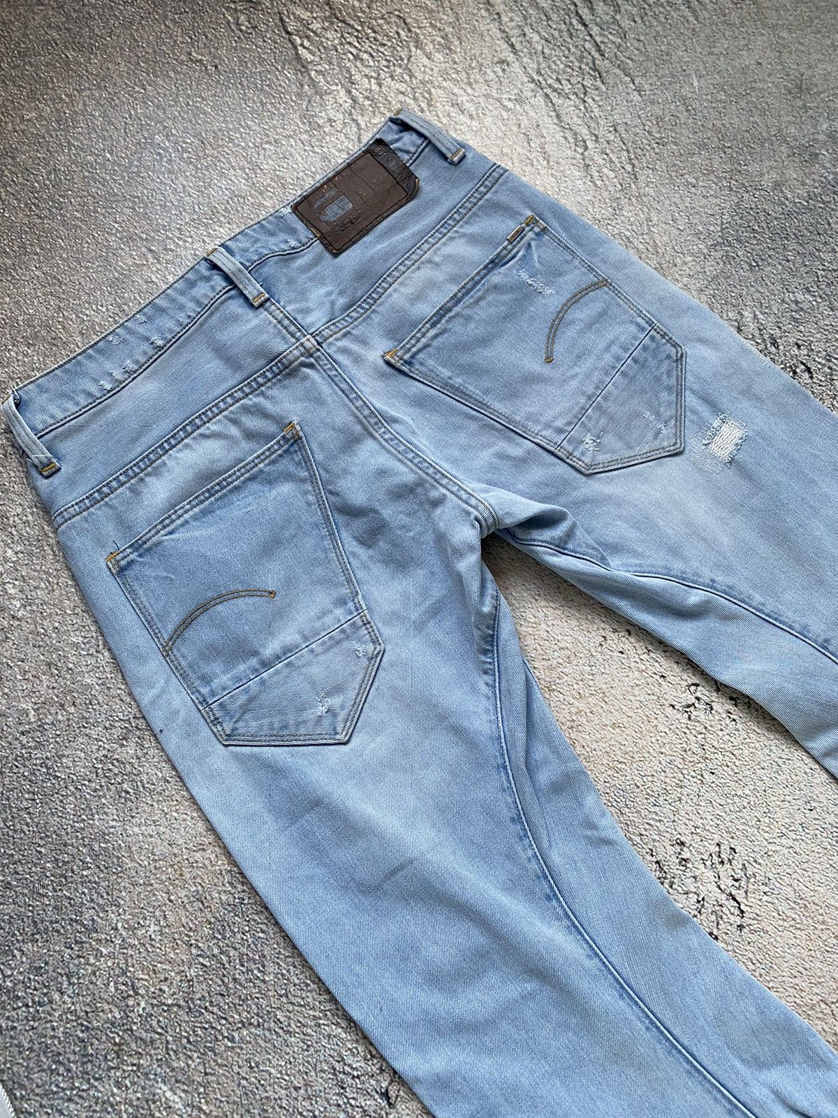 G-Star × Vintage Vintage G-star RAW ARC 30 slim Denim anatomical shape Size US 30 / EU 46 - 9 Thumbnail