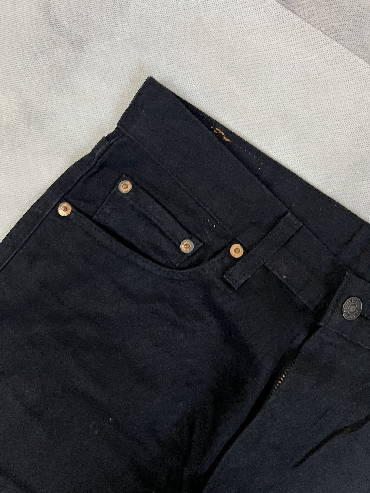 Levi's Vintage Clothing Vintage 90's Levis 508 Super Black Denim Size US 31 - 3 Thumbnail