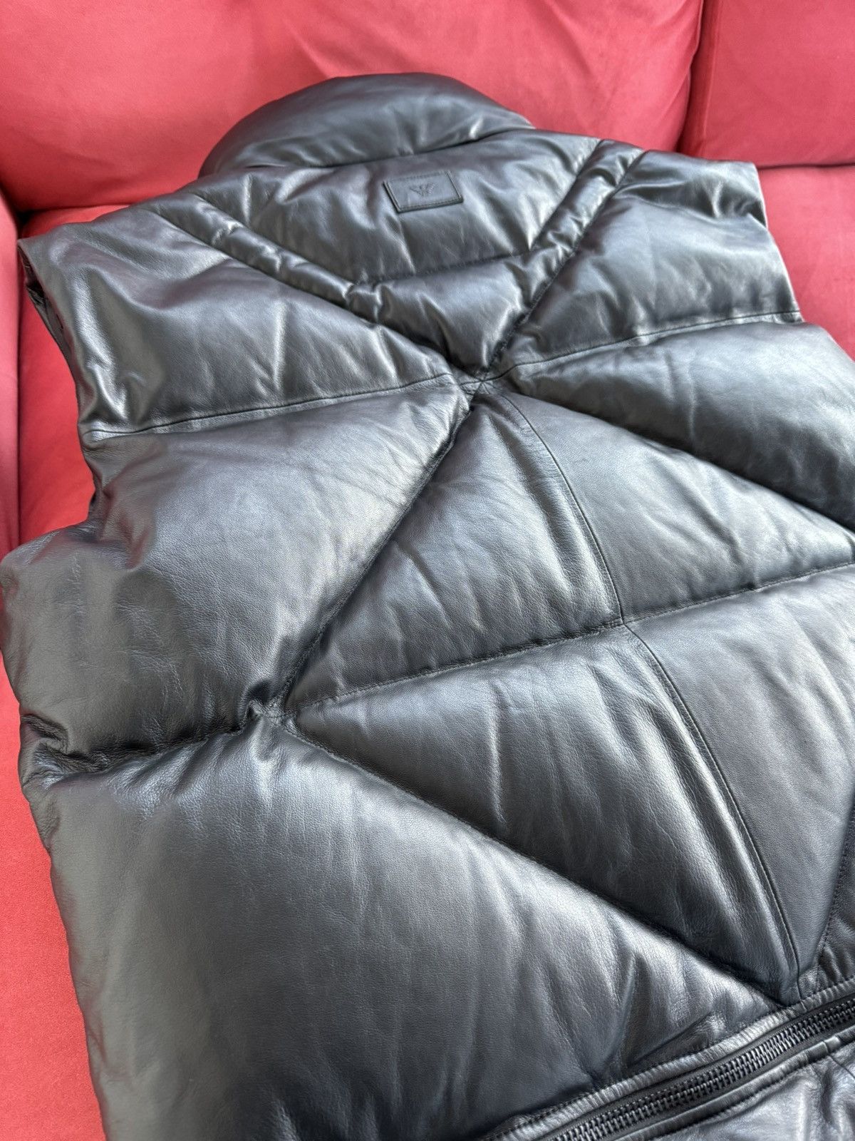 Emporio Armani Emporio Armani black lamb skin puffer, duck down, size XXL Size US XXL / EU 58 / 5 - 16 Thumbnail