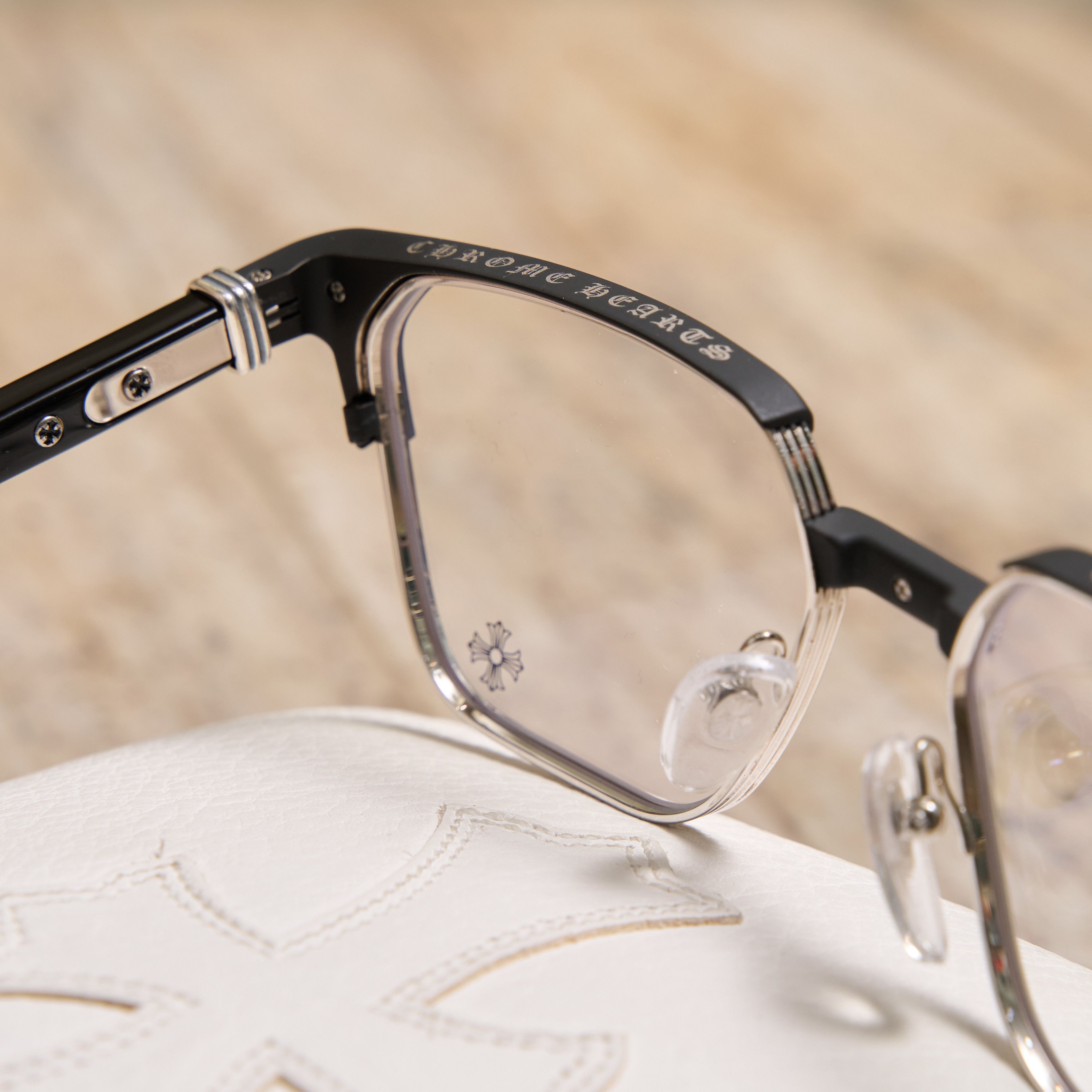 Chrome Hearts CHROME HEARTS BLAZIN Matte Black/Shiny Silver-Black-Plastic Size ONE SIZE - 6 Thumbnail