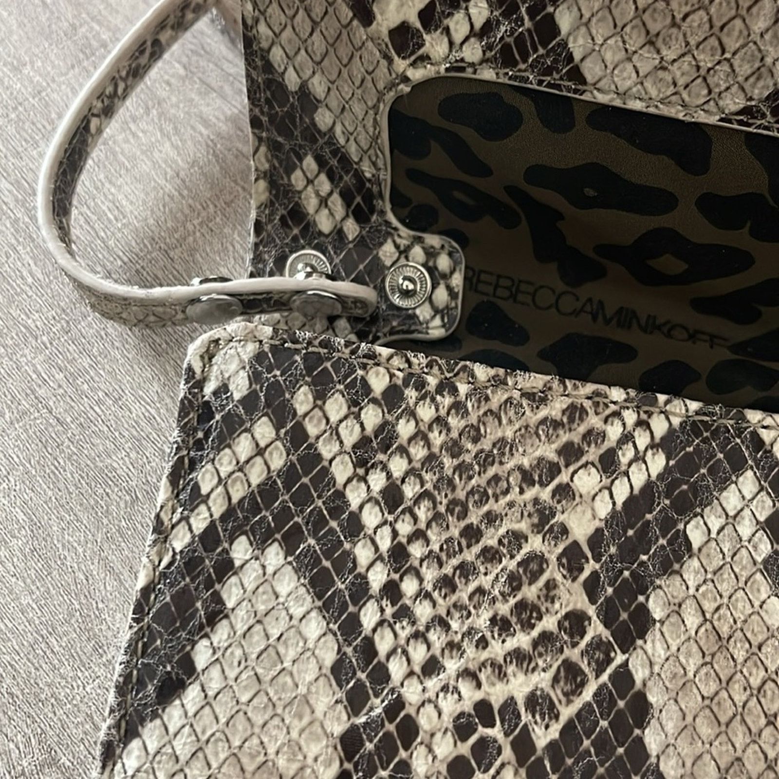 Rebecca Minkoff Rebecca Minkoff Snake Print MAB Crossbody Leather Purse Size ONE SIZE - 7 Thumbnail