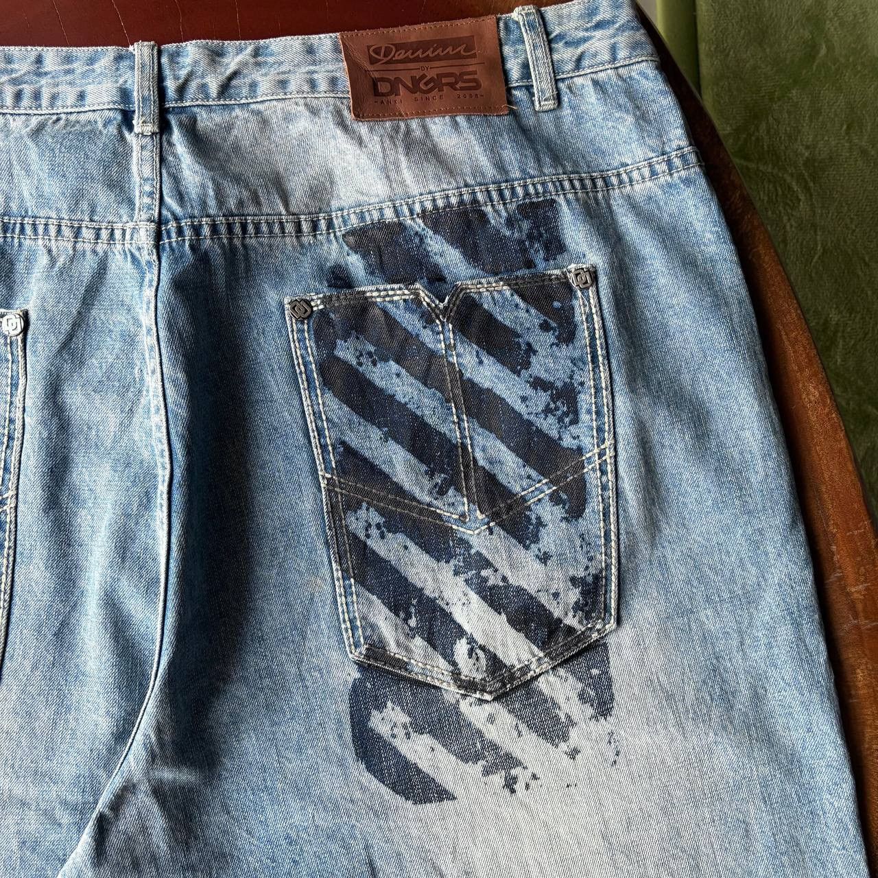 JNCO Y2K Tiger Style Dangerous DNGRS Jorts Pants Size US 44 / EU 60 - 9 Thumbnail