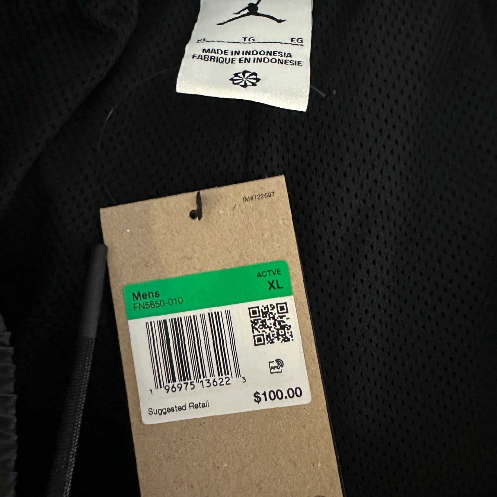 Jordan Brand Jordan Pants Regular XL Black Gray Sport Track Pants Mens Size US 36 / EU 52 - 6 Thumbnail