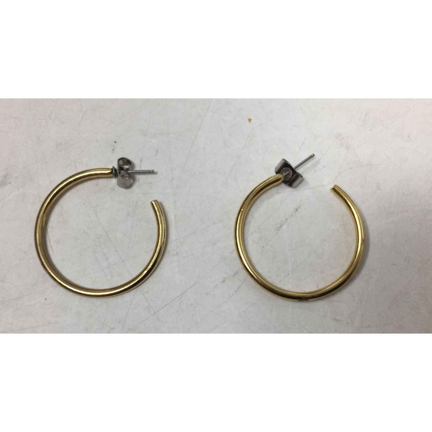 Other Women's Gold Tone Thin Hoop Earrings Size ONE SIZE - 3 Thumbnail
