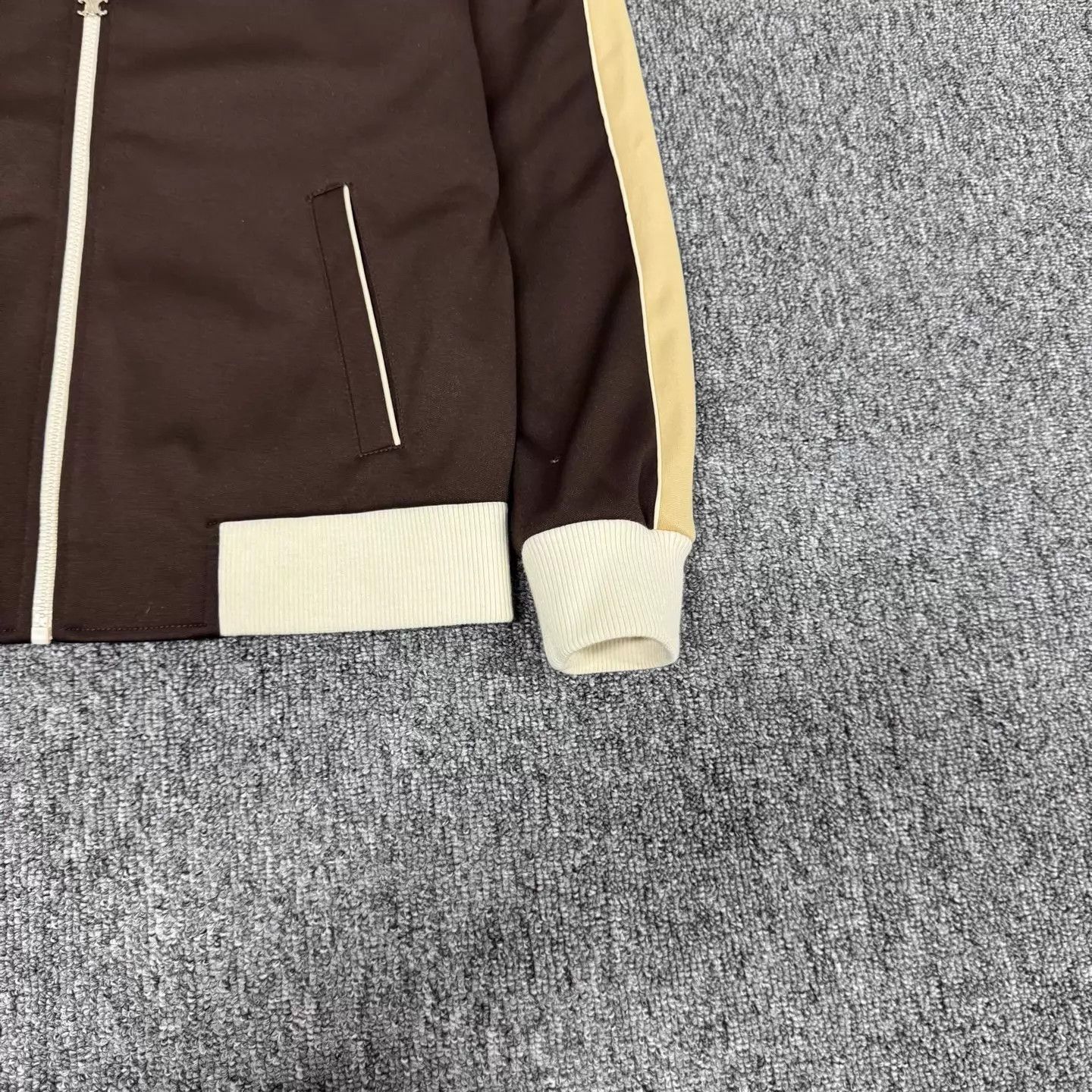 Celine Celine Brown Gold Foil Letter Logo Track Jacket Size XS / US 0-2 / IT 36-38 - 6 Thumbnail