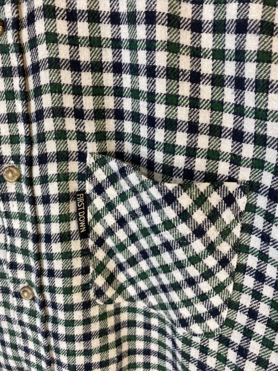 Flannel first down shadow plaid flannel shirt nice design Size US L / EU 52-54 / 3 - 5 Thumbnail