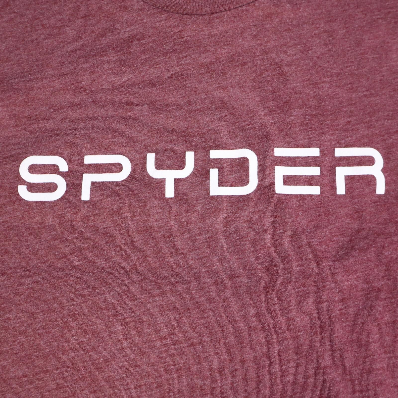 Spyder Spyder T-Shirt Adult Small Maroon Heather Red Graphic Print Size US S / EU 44-46 / 1 - 4 Thumbnail