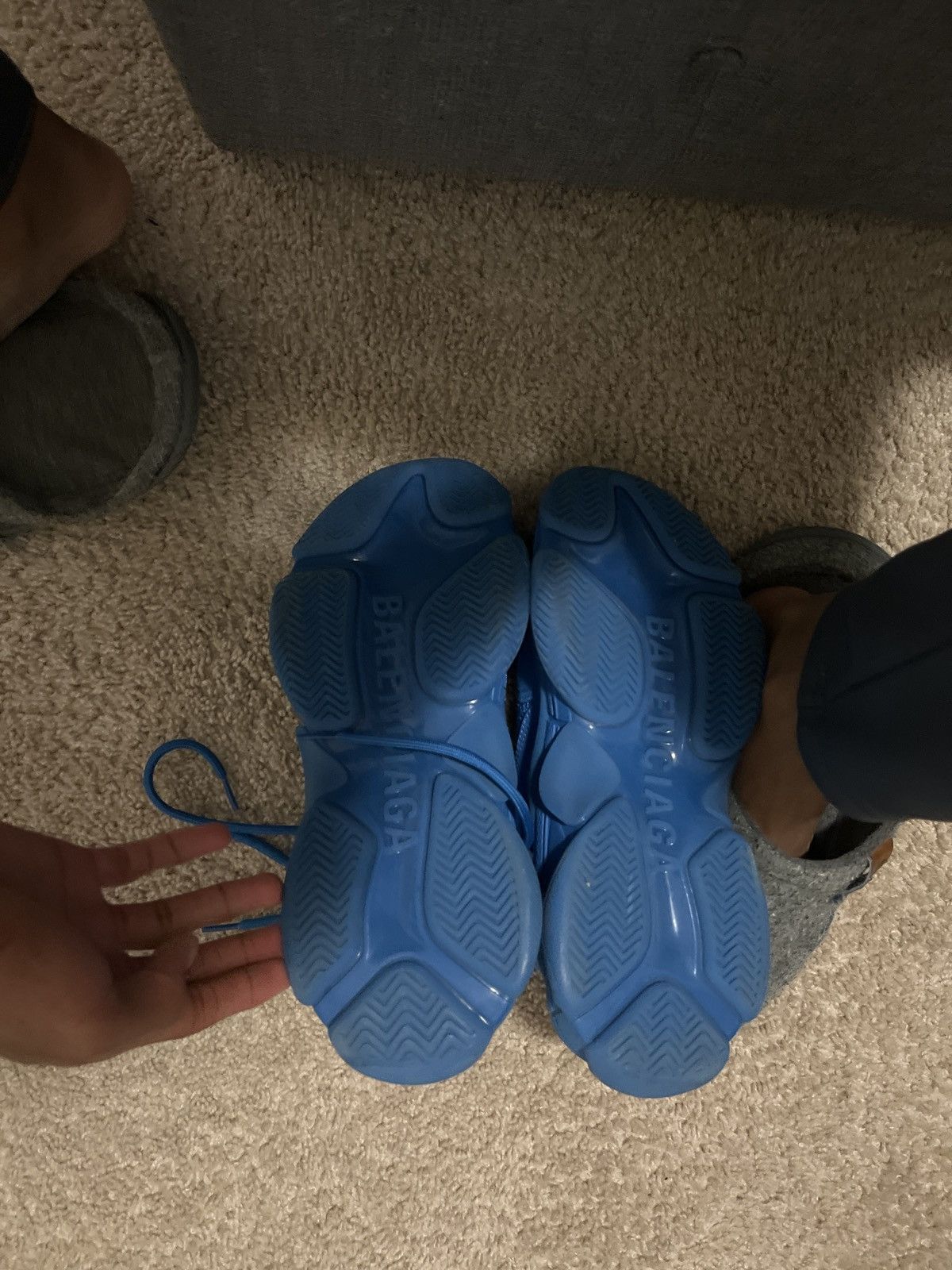 Balenciaga Blue triple S balenciaga Size US 7 / EU 40 - 1 Thumbnail