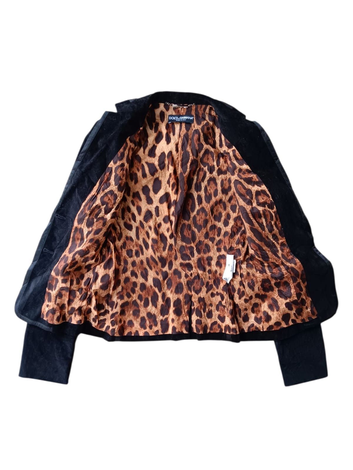 Dolce & Gabbana Dolce & Gabbana velvet black leopard blazer jacket Size S / US 4 / IT 40 - 6 Thumbnail
