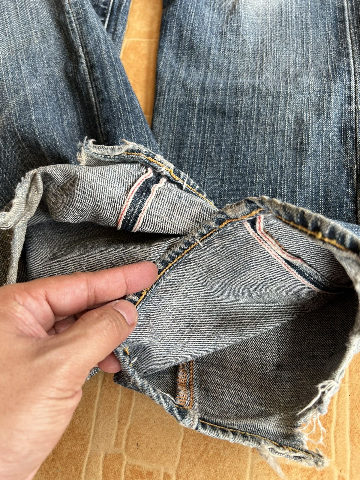Evisu Vintage Evisu X McDonald Selvedge Distressed Jean Very Rare Size US 29 - 6 Thumbnail