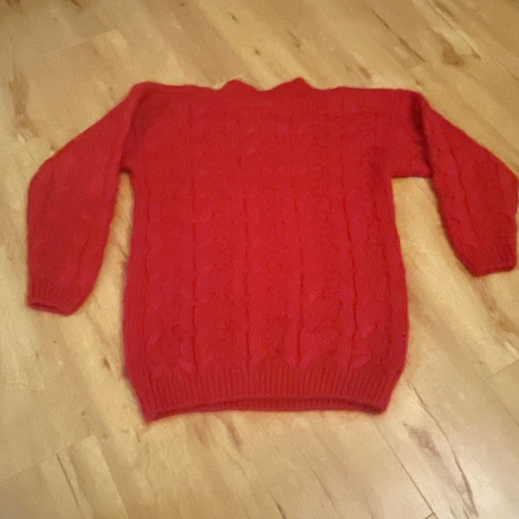 Vintage VINTAGE Tarazzia Sweater Womens Overize Small Mohair Wool Blend Valentines Pullover Mock Neck Long Sleeve Red Size S Knit Wool Blend Size S / US 4 / IT 40 - 7 Thumbnail