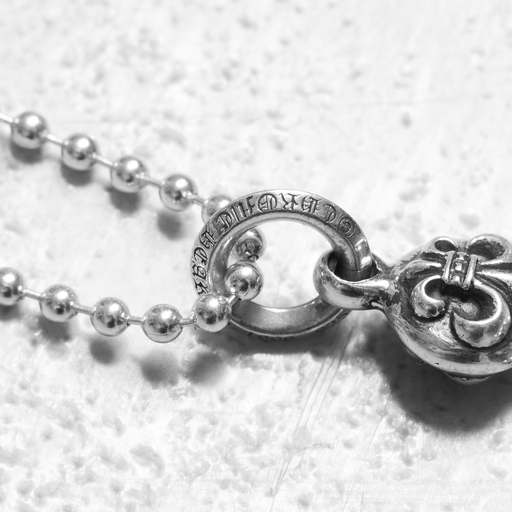 Chrome Hearts CHROME HEARTS One Ball BS Fleur Silver Necklace Size ONE SIZE - 5 Thumbnail