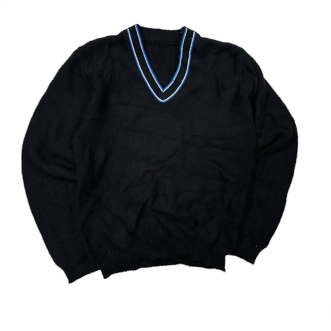 Vintage Vintage 90s Knit V Neck Sweater Size US S / EU 44-46 / 1 - 1 Thumbnail